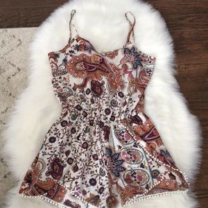 Floral Paisley Romper